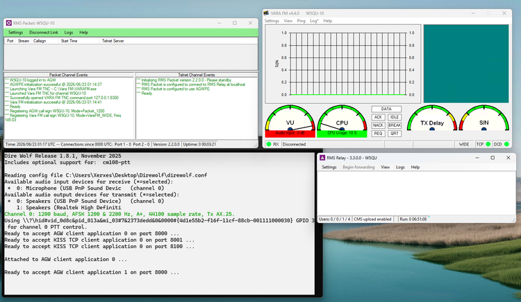 Winlink Gateway online